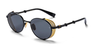 Balmain BRIGADE - I unisex Black Round Sunglasses