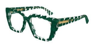 Bottega Veneta BV1032O women Green Geometric Eyeglasses