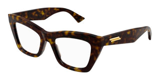 Bottega Veneta Bv1215o Women Havana Butterfly Eyeglasses