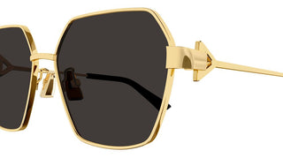 Bottega Veneta Bv1224s Women Gold Squared Sunglasses