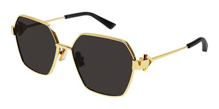 Bottega Veneta Bv1224s Women Gold Squared Sunglasses