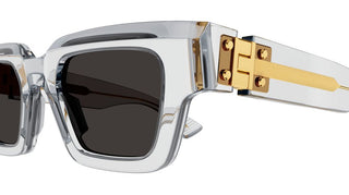 Bottega Veneta Bv1230s Unisex Transparent Squared Sunglasses