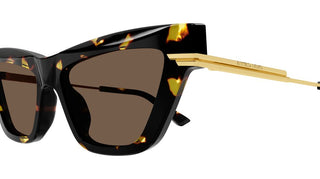 Bottega Veneta Bv1241s Women Havana Cat Eye Sunglasses
