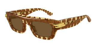 Bottega Veneta BV1321S unisex Brown Squared Sunglasses