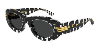 Bottega Veneta BV1322S women Black Round Sunglasses