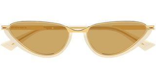 Bottega Veneta BV1346S women Yellow Cat Eye Sunglasses