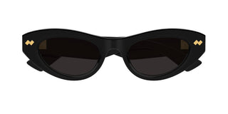 Bottega Veneta Bv1350s Women Black Cat Eye Sunglasses