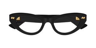 Bottega Veneta BV1354O women Black Cat Eye Eyeglasses