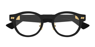 Bottega Veneta BV1356OA unisex Black Round Eyeglasses