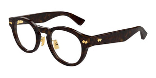 Bottega Veneta BV1356OA unisex Havana Round Eyeglasses