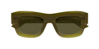 Bottega Veneta BV1357S women Green Squared Sunglasses
