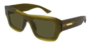 Bottega Veneta BV1357S women Green Squared Sunglasses