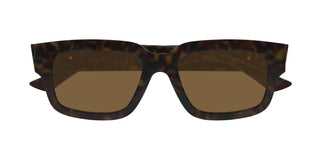 Bottega Veneta BV1359SA unisex Havana Squared Sunglasses