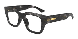 Bottega Veneta BV1361O men Havana Squared Eyeglasses