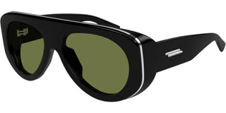 Bottega Veneta BV1362S unisex Black Shield Sunglasses