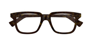 Bottega Veneta BV1365O unisex Havana Squared Eyeglasses