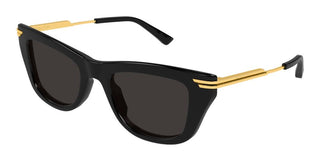 Bottega Veneta Bv1369s Women Black Squared Sunglasses