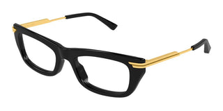 Bottega Veneta BV1371O women Black Rectangle Eyeglasses