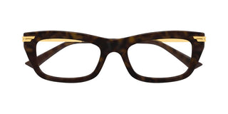 Bottega Veneta BV1371O women Havana Rectangle Eyeglasses