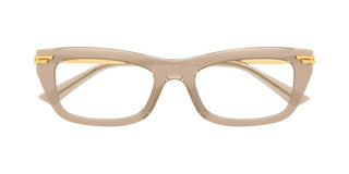 Bottega Veneta BV1371O women Brown Rectangle Eyeglasses