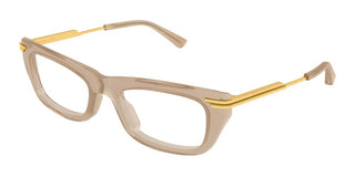 Bottega Veneta BV1371O women Brown Rectangle Eyeglasses