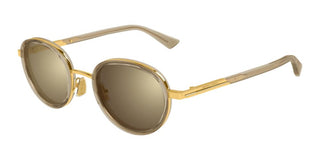 Bottega Veneta BV1372S unisex Brown Round Sunglasses
