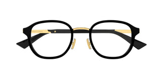Bottega Veneta BV1376O men Black Round Eyeglasses