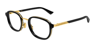Bottega Veneta BV1376O men Black Round Eyeglasses