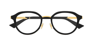 Bottega Veneta BV1377OA unisex Black Round Eyeglasses