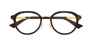 Bottega Veneta BV1377OA unisex Havana Round Eyeglasses