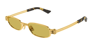 Bottega Veneta BV1381S unisex Gold Rectangle Sunglasses