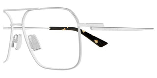 Bottega Veneta BV1384O men Silver Geometric Eyeglasses