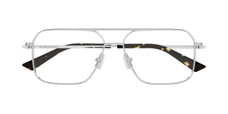 Bottega Veneta BV1384O men Silver Geometric Eyeglasses