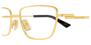 Bottega Veneta BV1385O women Gold Cat Eye Eyeglasses