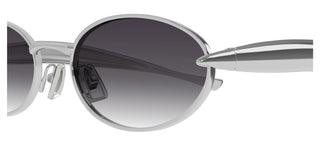 Bottega Veneta BV1386S unisex Silver Oval Sunglasses