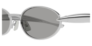 Bottega Veneta BV1386S unisex Silver Oval Sunglasses
