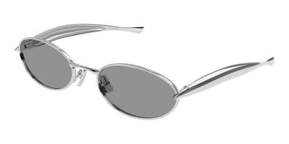 Bottega Veneta BV1386S unisex Silver Oval Sunglasses