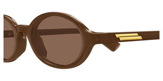Bottega Veneta BV1388S unisex Brown Round Sunglasses