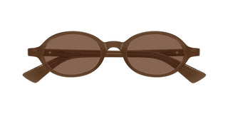 Bottega Veneta BV1388S unisex Brown Round Sunglasses