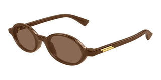 Bottega Veneta BV1388S unisex Brown Round Sunglasses