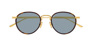 Bottega Veneta BV1389S men Gold Round Sunglasses