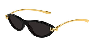 Bottega Veneta Bv1390s Women Black Cat Eye Sunglasses