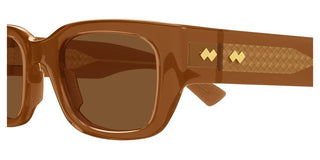 Bottega Veneta BV1400S unisex Brown Squared Sunglasses