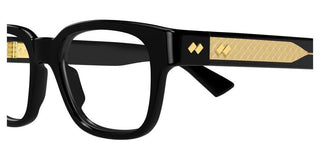 Bottega Veneta BV1403O unisex Black Squared Eyeglasses