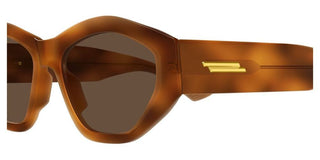 Bottega Veneta BV1408S women Havana Geometric Sunglasses