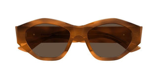 Bottega Veneta BV1408S women Havana Geometric Sunglasses