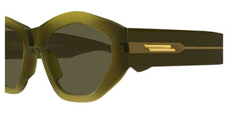 Bottega Veneta BV1408S women Havana Geometric Sunglasses