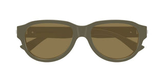 Bottega Veneta BV1410S men Green Round Sunglasses