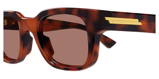 Bottega Veneta BV1411S men Havana Squared Sunglasses