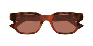 Bottega Veneta BV1411S men Havana Squared Sunglasses